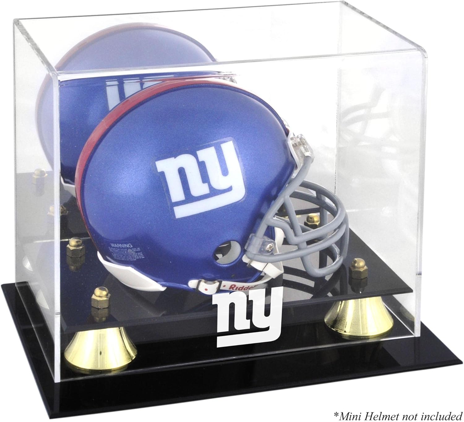 New York Giants Mini Helmet Display Case - Football Mini Helmet Free Standing Display Cases ''Case Only''