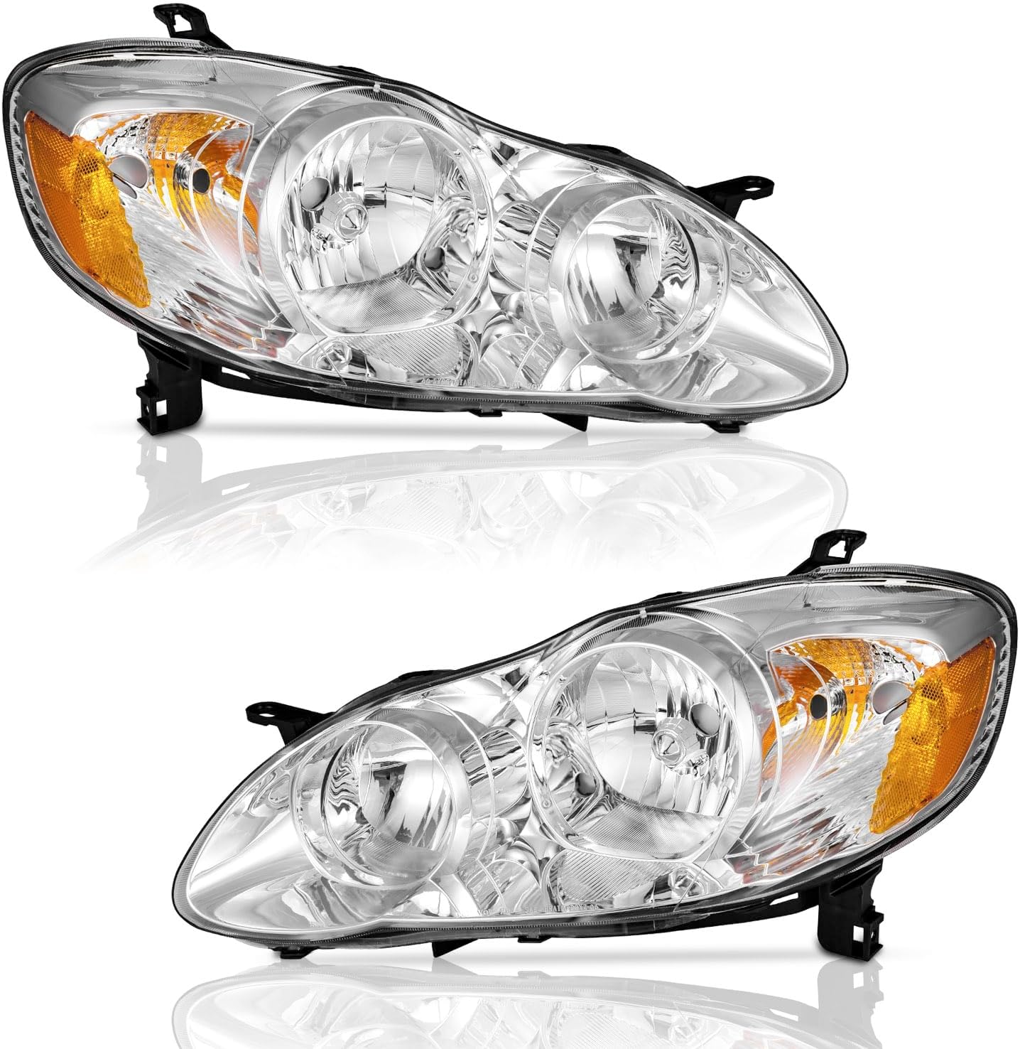 Amazon.com: WEELMOTO Headlights Assembly For 2006-2010 Toyota Sienna ...