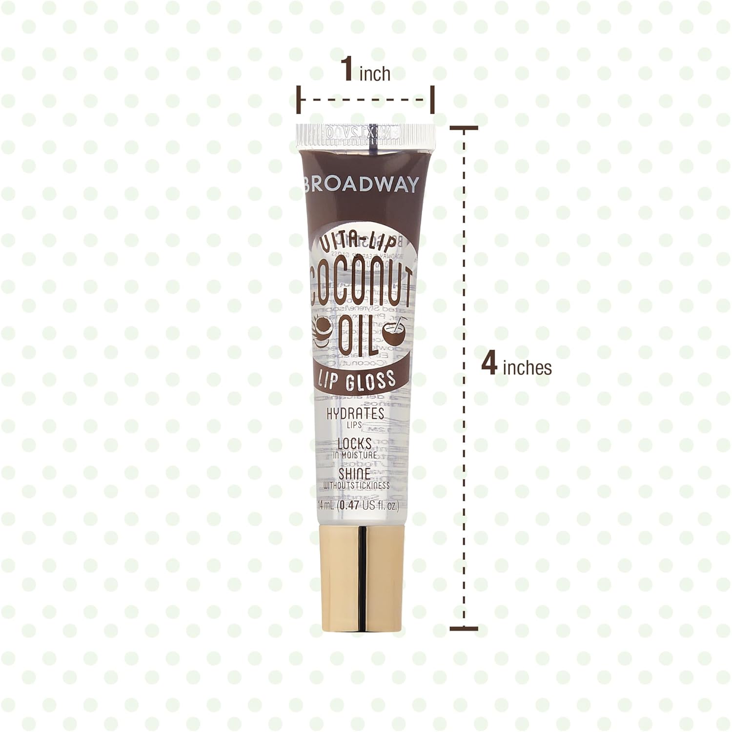 Ruby Kisses Broadway Vita-Lip Clear Lip Gloss (Coconut Oil 12 Pack), Ultra-Hydrating & Soothing Formula with Vitamin Oils, High-Shine Non-Sticky Finish, Healing Glossy Lip Balm Locks in Moisture - Image 5