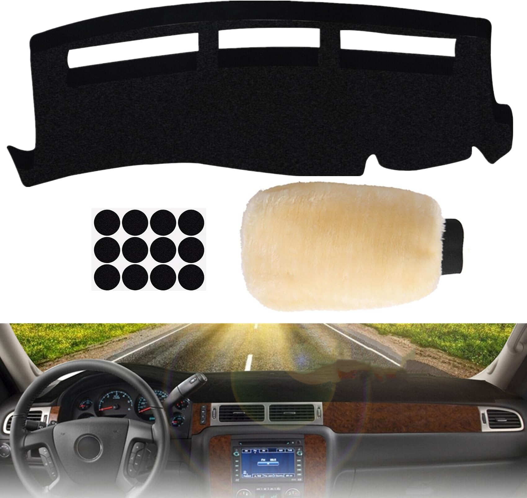 Dashboard Cover, Dash Cover Mat for Chevy Silverado 1999-2006 GMC Sierra Pickup 2000-2006 Chevy Tahoe Suburban GMC Yukon 2001-2006 Chevrolet Avalanche