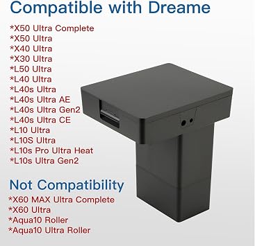 Water Hookup Kit Compatible with Dreame X50 Ultra/X40 Ultra/L40 Ultra/L10s Pro Ultra for Automatic Refill and Drain