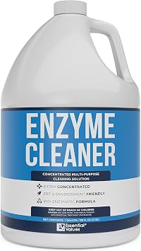 Enzyme Cleaner 1 Gallon / 128 Fl OZ, Drain Cleaner, Made in USA Multi-Purpose Solution- Stop Odors in its Tracks | Odor Eliminator, Stain Remover, General Cleaning for Residential & Commercial