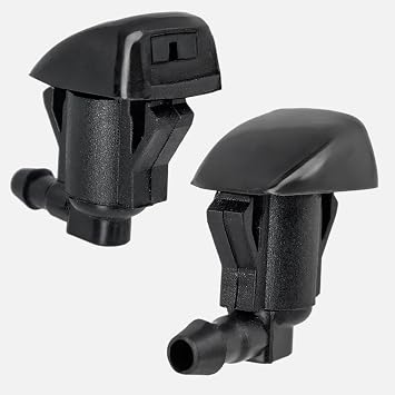Click&Fit Windscreen Washer Nozzles Compatible with Toyota Corolla 2005-2012, LC Prado 02-09, Avensis 2003-2008, Camry Solara Sienna Tacoma – Screen wash Wiper Spray Jets Replaces 85381AE020, 2-pcs