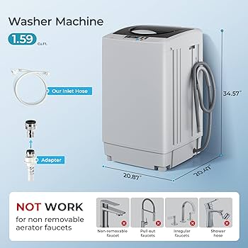 Ｍoomy　洗濯機 Amazon.com: Euhomy 1.59 Cu.Ft. Portable Washing Machine, 11 LBS