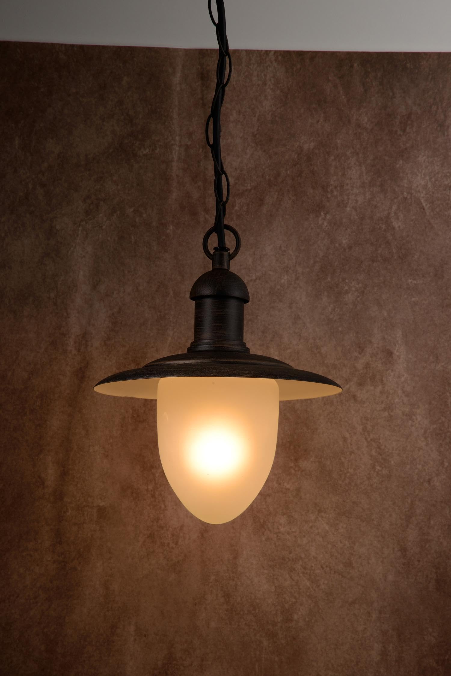 Lucide 11872/01/97 - Lanterna IP44 E27, Colore: Ruggine