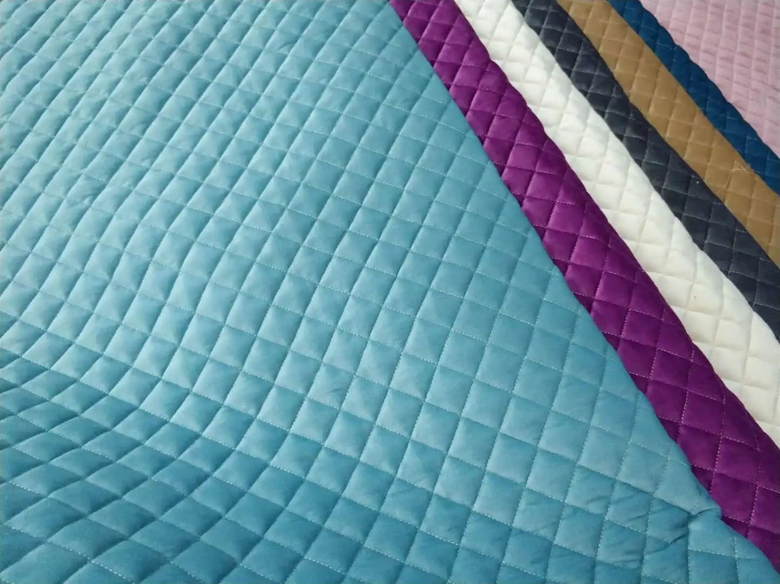 pikowana tkanina bawełniana, Pikowana tkanina bawełniana o szerokości 280 cm, wielokolorowa, wiele rozmiarów(Starry Blue,280cm x 100cm)