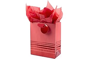 Hallmark Christmas Gift Tissue Paper to Liven up Presents in Red Foil Stripes