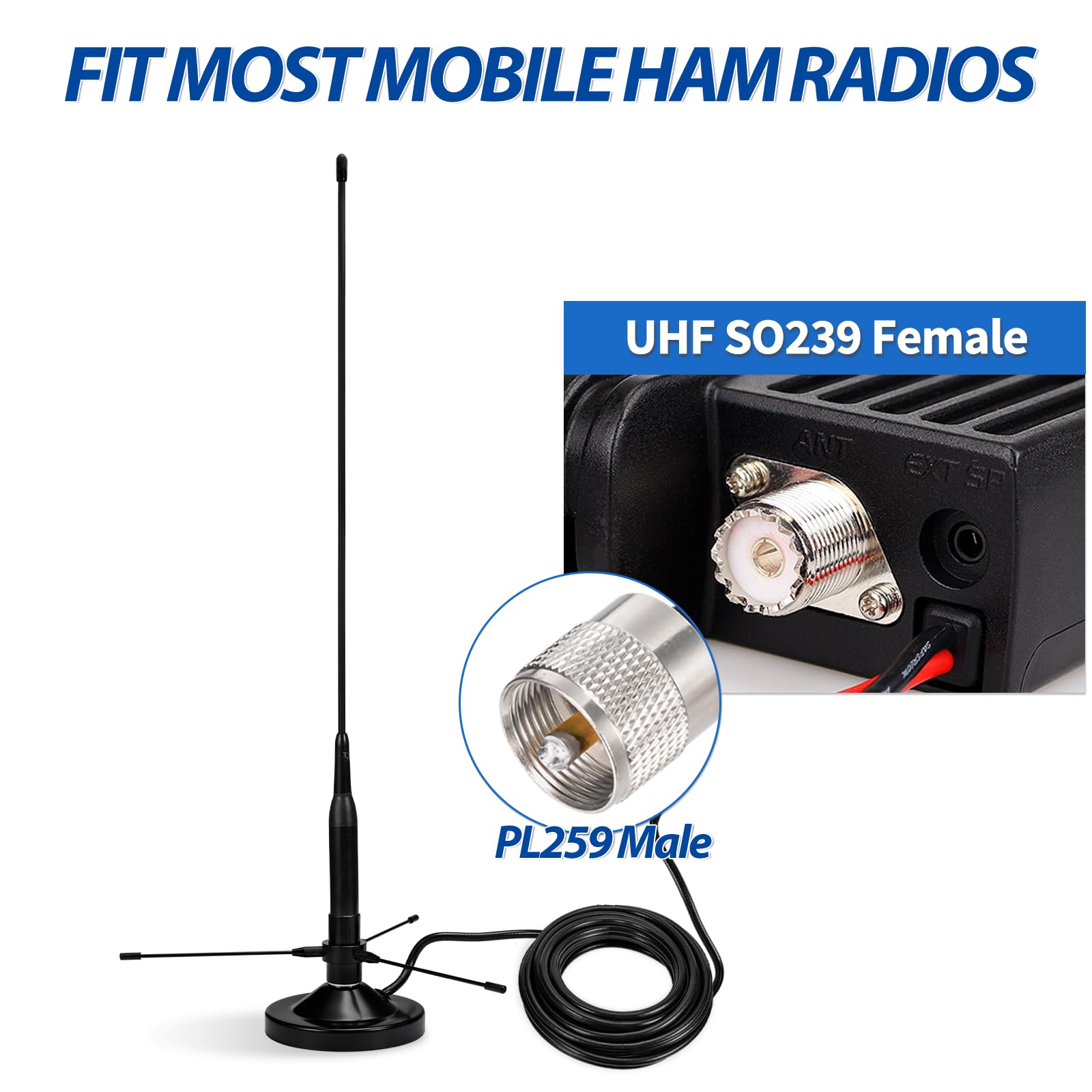 Bingfu Dual Band Vhf Uhf 136-174mhz 400-470mhz Antena De Rad Bingfu Dual Band Vhf Uhf 136-174mhz 400-470mhz Antena De Rad
