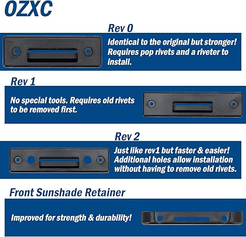 Miniatura 3 de OZXC Llave de cierre del techo corredizo trasero, bloqueo del techo solar - Retenedor GM F 84691055, compatible con Chevy Traverse, GMC Acadia