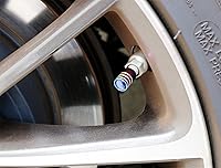 Vista 4 de Tapas para válvulas de neumático de aluminio estilo carrera tuner de iJDMTOY (4), Neo cromo