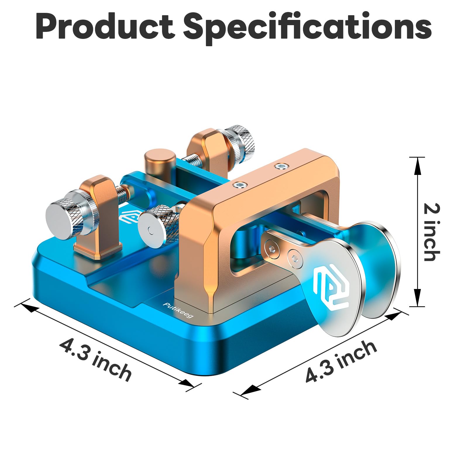 Amazon.co.jp: PUTIKEEG アマチュア無線電気キーパドル モールス信号