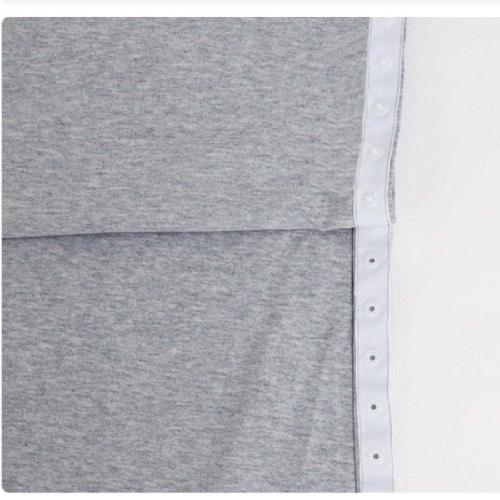 Batas de algodón for pacientes primavera, camisas enfermería con abertura frontal completa for infusión y cuidados, reutilizables for hombres mujeres mayores Exfoliantes Suaves(Grey,Large)