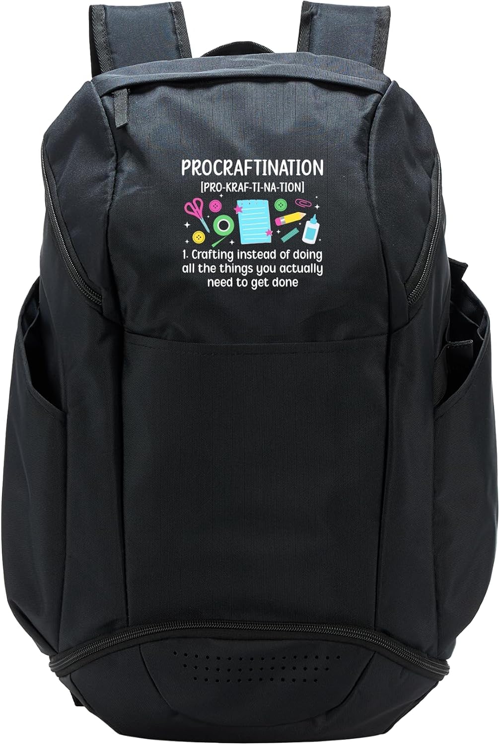 Procraftination Definition Crafting Crafter Craft Sport Backpack