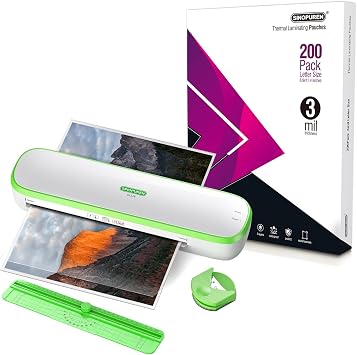 Thermal Laminator Machine and Laminating Pouches Bundle