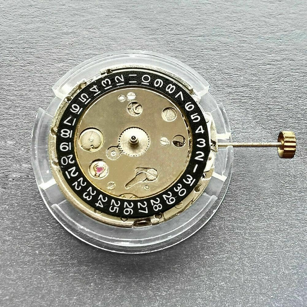 3-Hand Watch Automatic Mechanical Movement Black Date at 3 Replacement Spare Parts for 2813 8215 Selfwind Movement Accessory