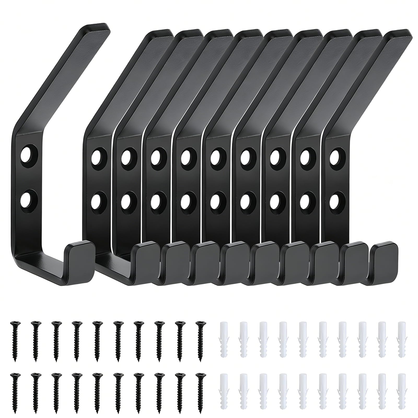 HA BIN 6 paneles acústicos de pared, ganchos para paneles acústicos, ganchos para paneles acústicos de metal (10)