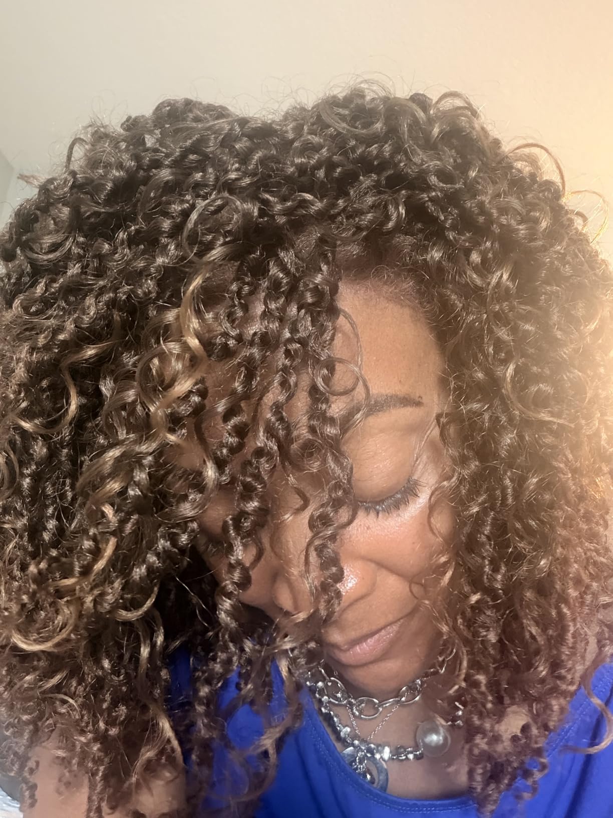 Frodio Veralux Fiber 12'' Synthetic 11X4 Lace Frontal Wig 200% Density Micro Twist Curly Wigs 11X4 Closure HD Lace Dreadlock Wig Glueless Wigs Natural Black Ready to Go Wig for Women