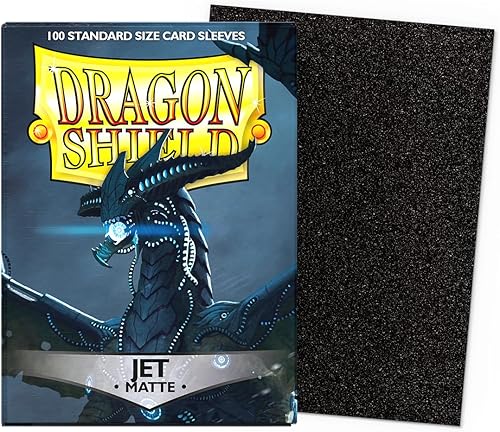 Miniatura 2 de Dragon Shield - Fundas de tamaño estándar  Matte Jet 100CT  Las fundas para cartas son suaves y resistentes  Compatible con Pokemon, Yugioh y Magic