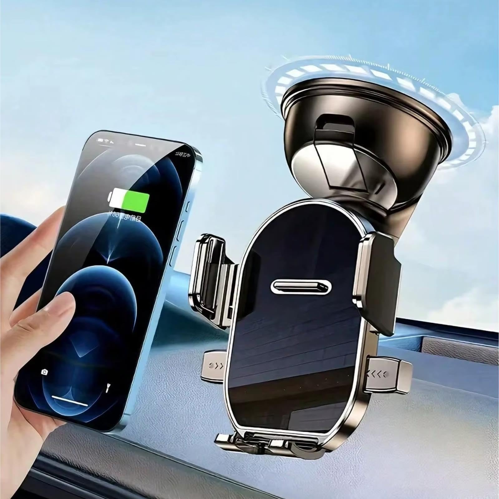Supporto Cellulare Cruscotto Girevole A 360°