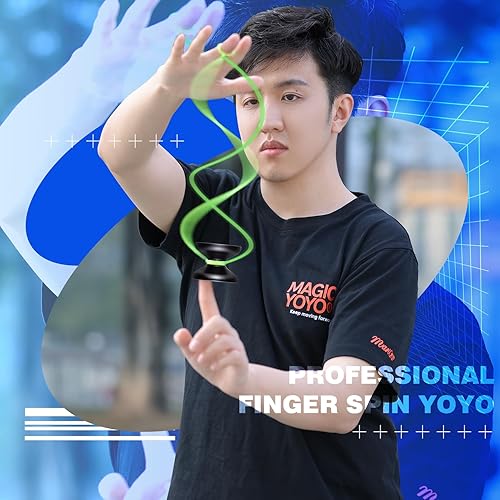 Miniatura 3 de MAGICYOYO V10 Yoyo profesional Yoyo sin respuesta para jugadores avanzados de Yoyo, Yoyo truco con alto rendimiento, Yoyo de metal con 12 cuerdas de