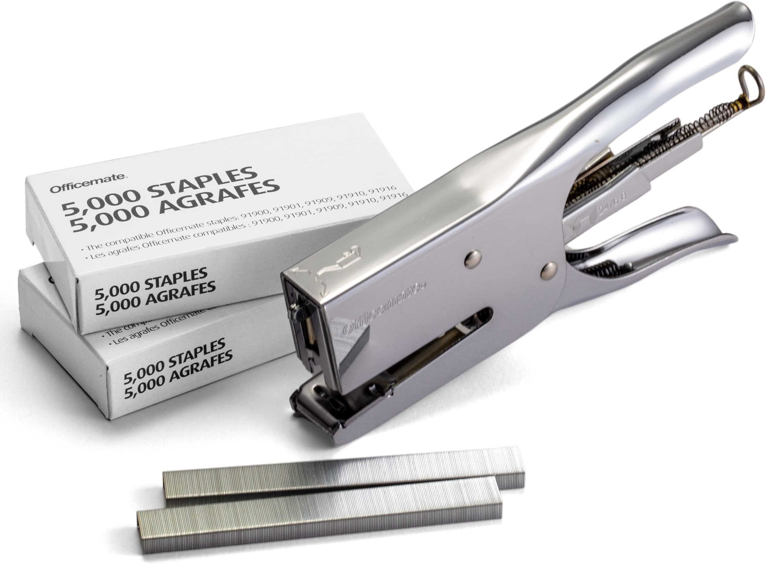 Classic Plier Stapler Bundle with 10,000 Staples, Metal, Silver (97768)