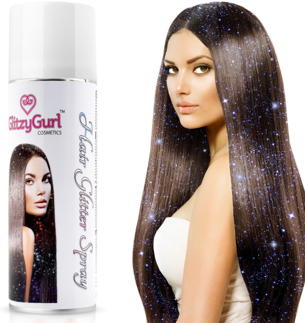 Hair Glitter Spray 125ml Made in UK (Cosmic Blue)