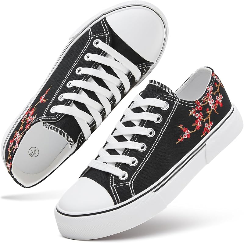 hash bubbie Zapatillas blancas para mujer Zapatos de lona bajos para mujer Zapatillas de lona para mujer Zapatillas de moda para mujer Slip on Casual Tenis Zapatos