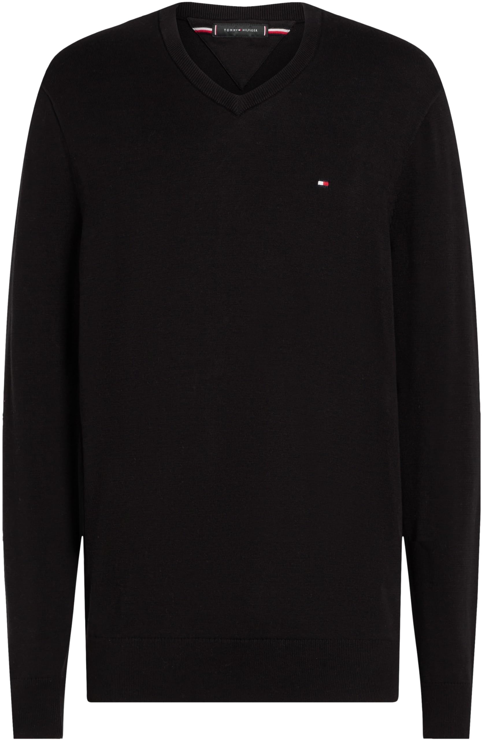 Tommy Hilfiger Uomo Pullover Essential Cotton Scollo a V