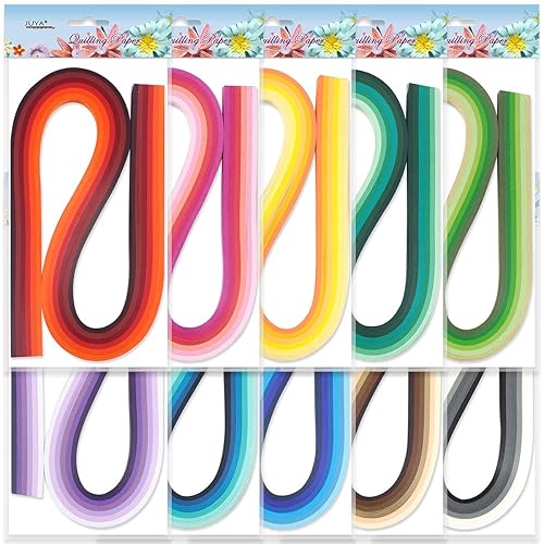 JUYA Kits de Quilling papier avec 960 bandes et 14 Outils (Bleu Outils