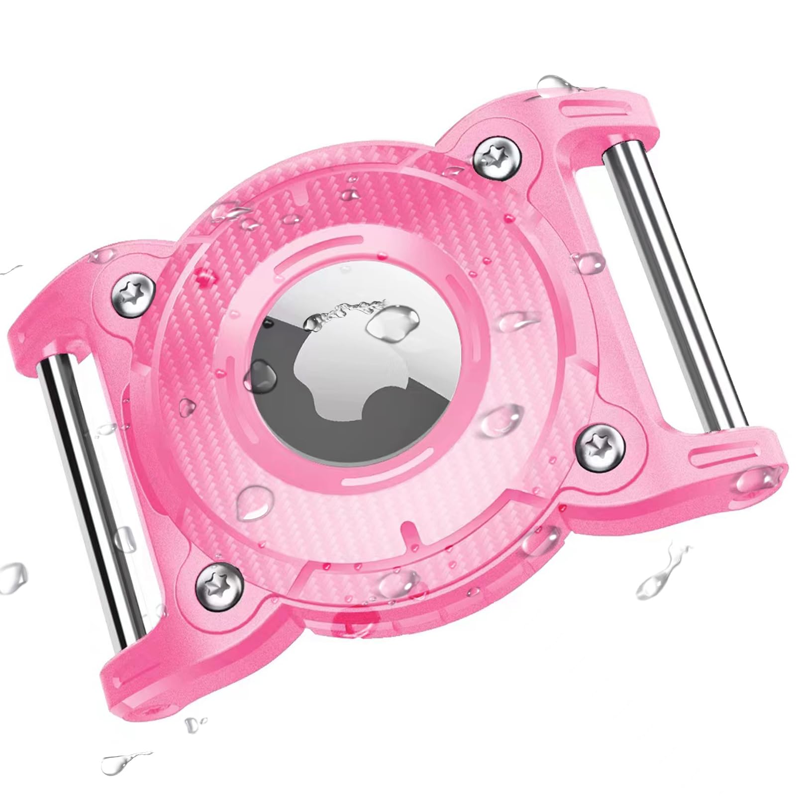 ONEONTA Airtag Dog Collar Holder | Airtag Dog Waterproof - Airtag Holder for Dog Collar with Removable Metal Loop, Sturdy TPU, Lightweight, Compact Size, Fits 1