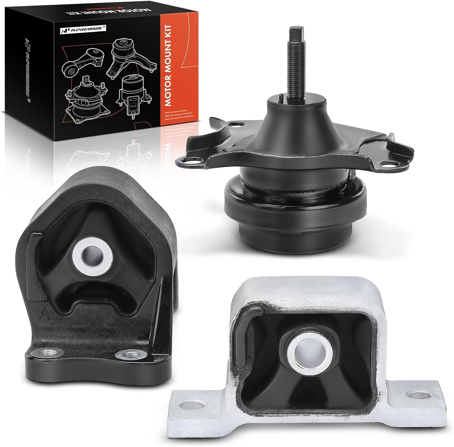 A-Premium 3PCS Engine Motor and Transmission Mount Kit Compatible with Honda CR-V CRV 2002 2003 2004 2005 2006 L4 2.4L, Automatic Transmission