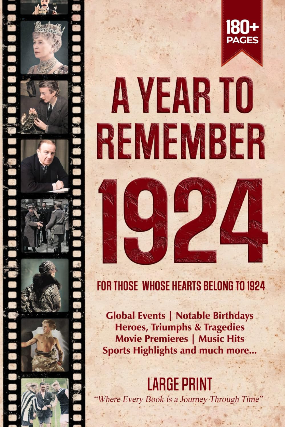 A Year To Remember 1924 History Book: A Nostalgic Tribute for the Radio Babies with Heartfelt Memories of 1924 – An Ideal Gift for Birthdays, Anniversaries, and Special Occasions
