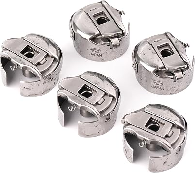 5Pcs Original Japan Koban #SC35-NS #KF221020 Standard Bobbin Case for ZSK TAJIMA BARUDAN Chinese Embroidery Machine L Style 21.2MM