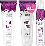 Not Your Mother's Curl Talk Defining Cream, Frizz Control Styling Gel, & Curl Activating Mousse (3-Pack) - 9.7 oz Each - Maximize Definition & Control Frizz - For All Curly Hair Types