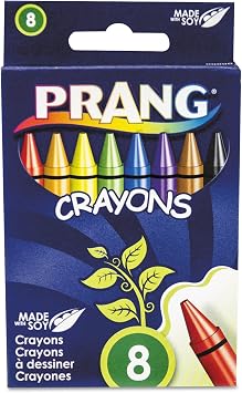 Dixon Wax Crayons, 8 Count Pack of 1
