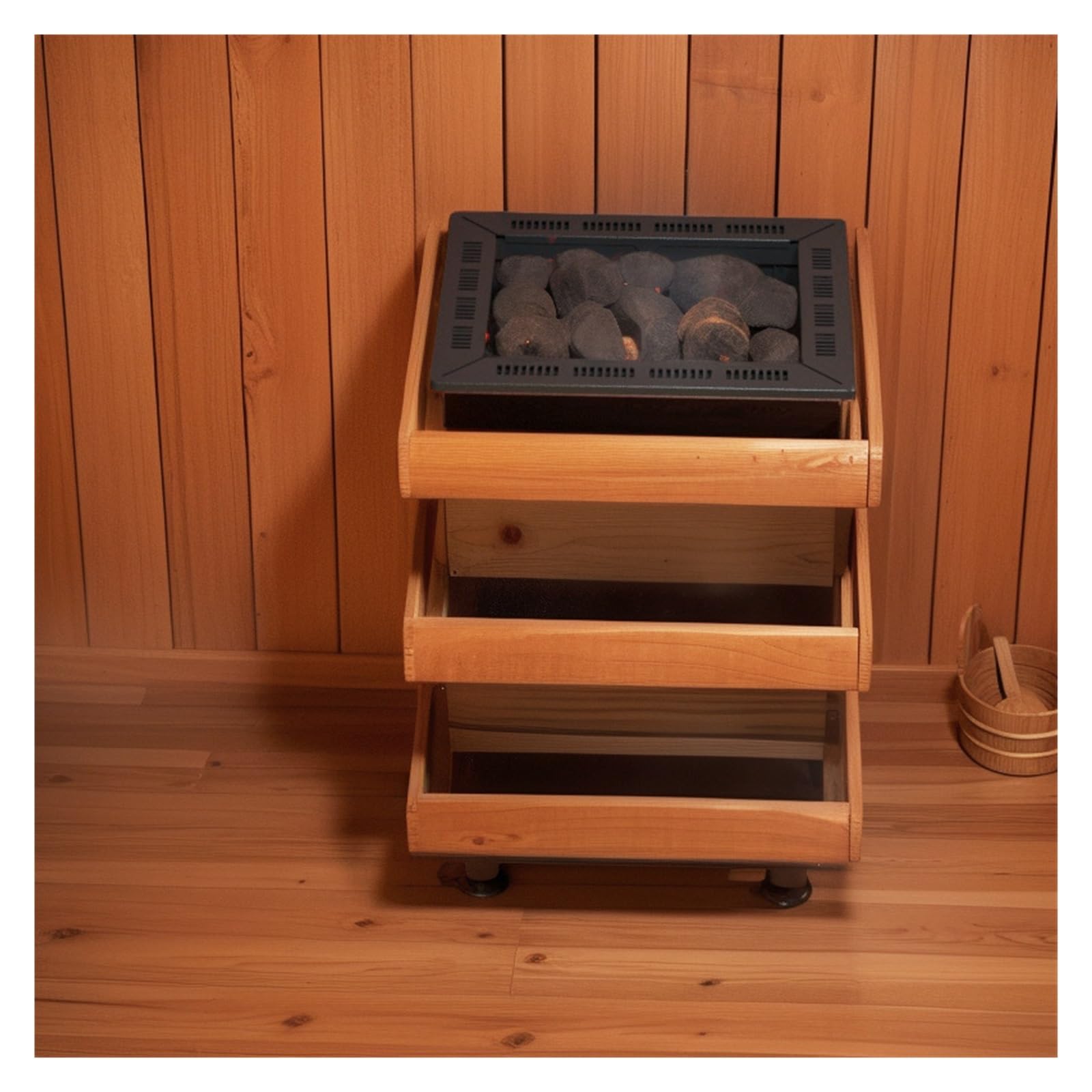 Chauffe-sauna, Poêle de sauna électrique, contrôle de température externe domestique, poêle à vapeur sèche, sauna, hammam(22/6K)