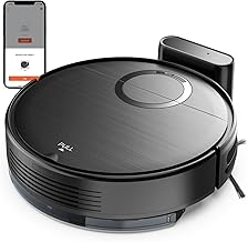 Robot Vacuum and Mop Combo, 2 in 1 Mopping Robotic Vacuum Cleaner with Schedule, Wi-Fi/App/Remote, Max Suction 2000Pa, Self-Charging, Slim, Ideal for Hard Floor, Pet Hair, Low-Pile Carpet