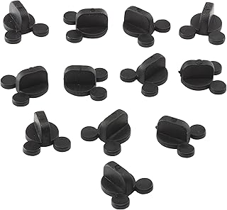 PVC Rubber Mouse Ears Pin Backs(12 Pcs) -Compatible with Mickey Mouse, Disney & novelty Collectible pins - Keep your favorite pins safely secured to your clothes - Keepers, Tie Tack, Lapel Pin Backing