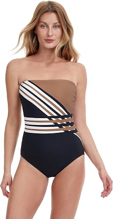 Gottex Womens Ocean Breeze Bandeau One Piece