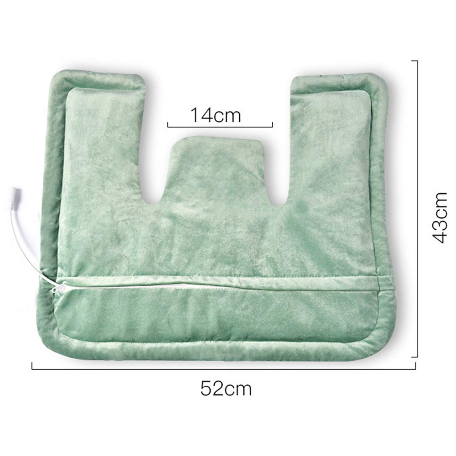 Almohadilla Térmica para Cuello y Los Hombros Envoltura Térmica Eléctrica para el Cuello y Hombro Temperatura Controlada 10-95 ℃ para La Rigidez del Alivio Dolor Cuello y Espalda,Gris