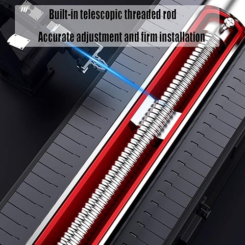 Miniatura 5 de Barras de dominadas horizontales portátiles sin barra de barbilla de tornillo, corredor de puerta, barra de fitness para el hogar con bloqueo de