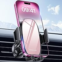 Vista 16 de Miracase Upgraded-2nd Generation Universal Phone Holders for Your Car, Hands Free Air Vent Car Phone Holder Mount Compatible with iPhone