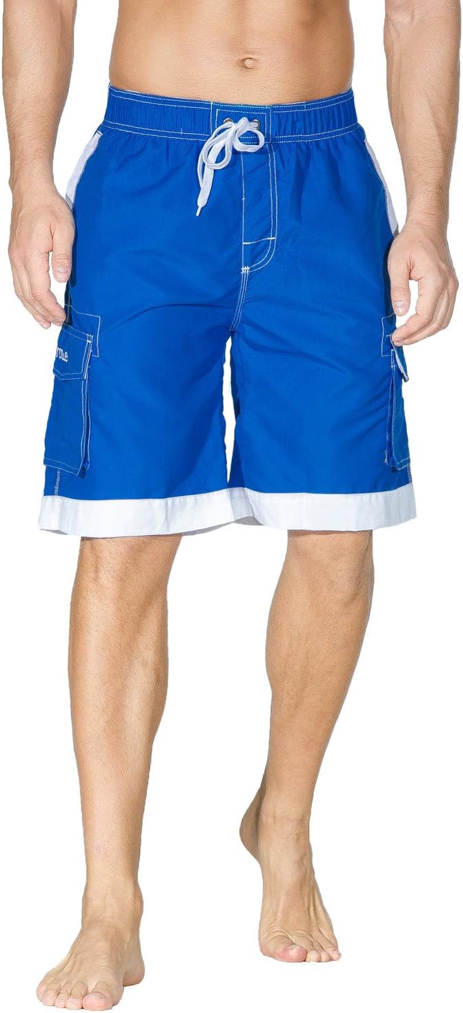 Nonwe Men's Surf Quick Dry Swim Trunks with Drawsting