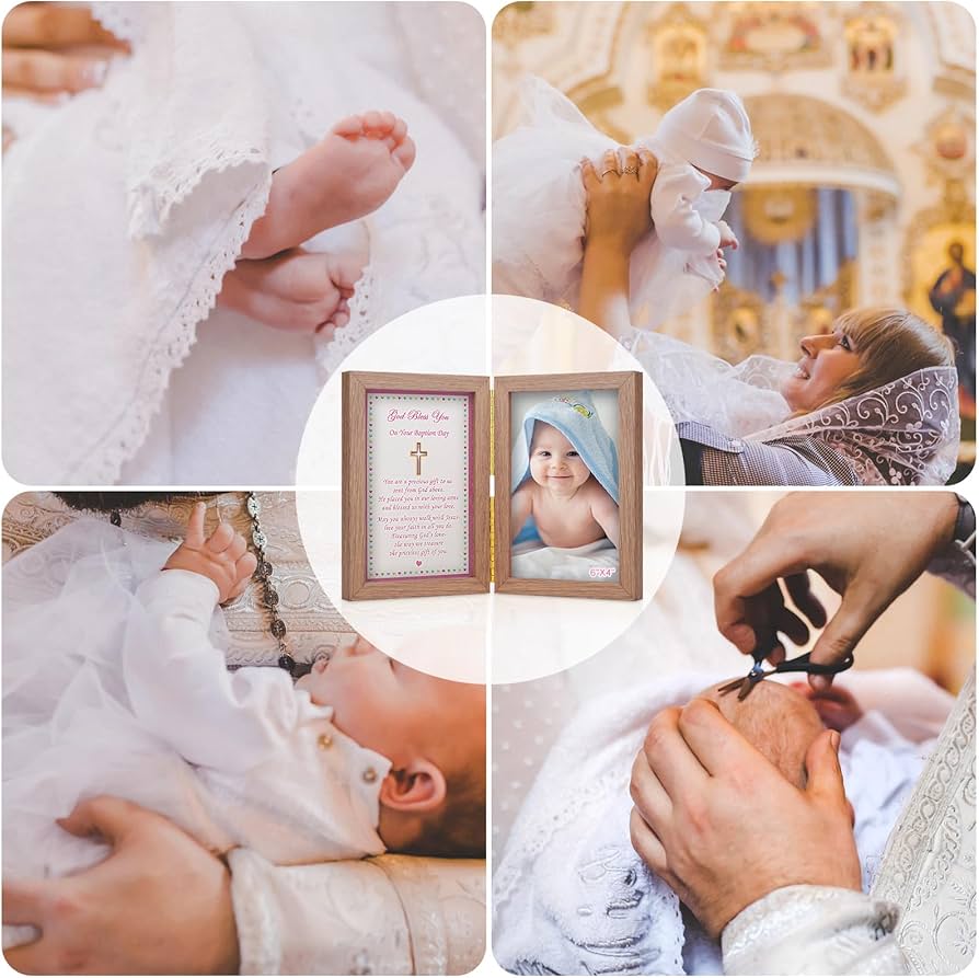 Amazon.com: Baby Baptism Picture Frame - Baptism Photo Frame for