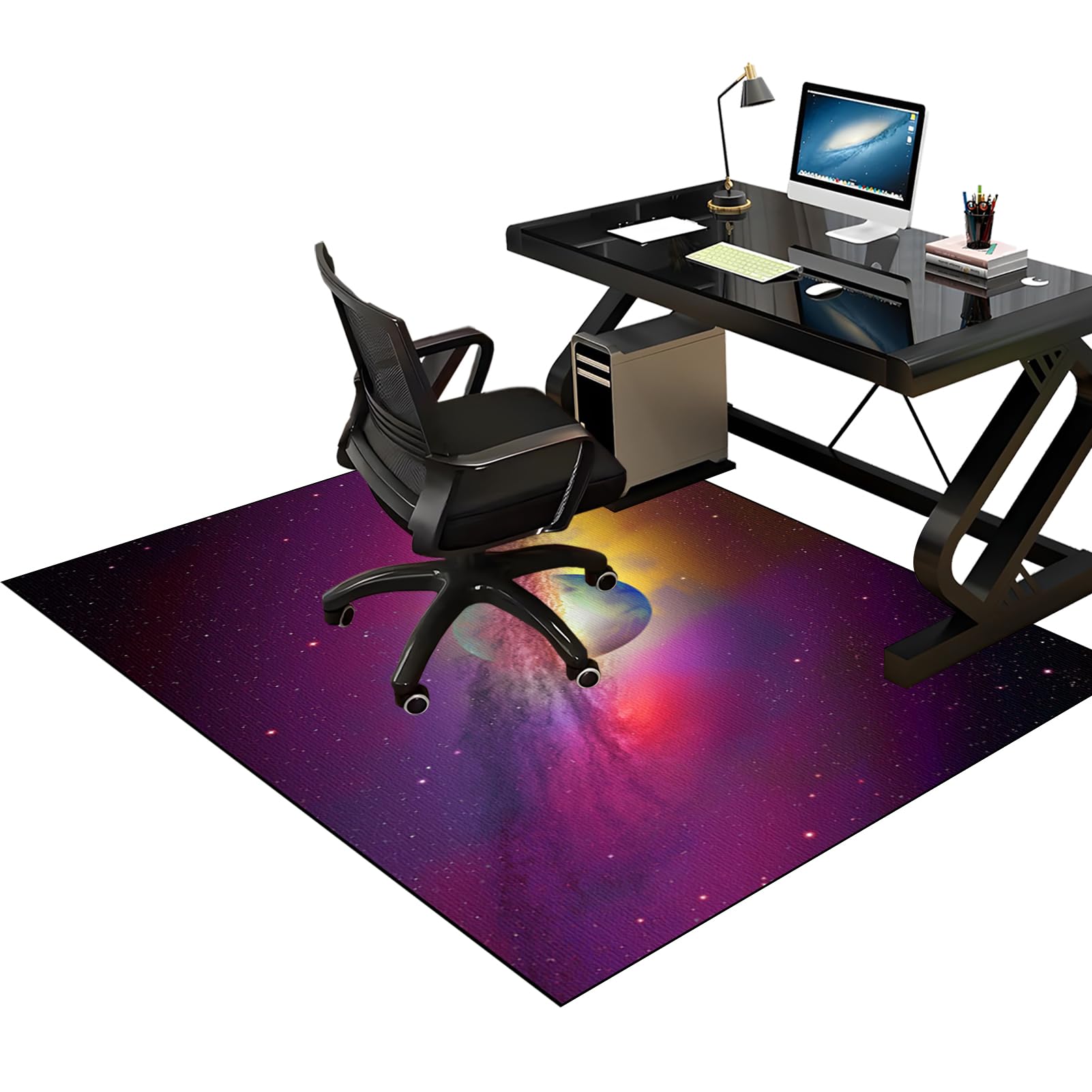 Alfombra Silla Ruedas Alfombra Gamer 60 x 70 cm, Alfombra para Silla Gaming Alfombra Suelo Gaming, Suelos de Madera Dura Alfombrilla Protectora Protector Suelo Silla Oficina Protector de Piso