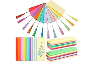 Sinmoe 120 Pcs Blank Bookmarks with Tassels