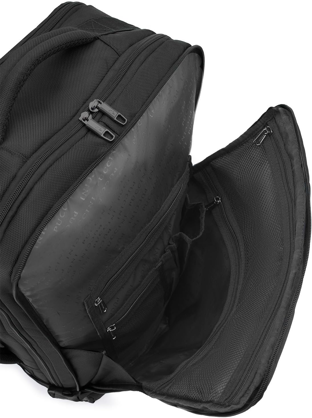 PUCCINI Easy Pack Hand Luggage Backpack for Ryanair Travel Backpack Under Seat Cabin Bag Aeroplane Travel Bag for Men and Women Multifunctional Backpack, black, XL - 55x37x20 cm (40,7 L), XL - 55 x 37