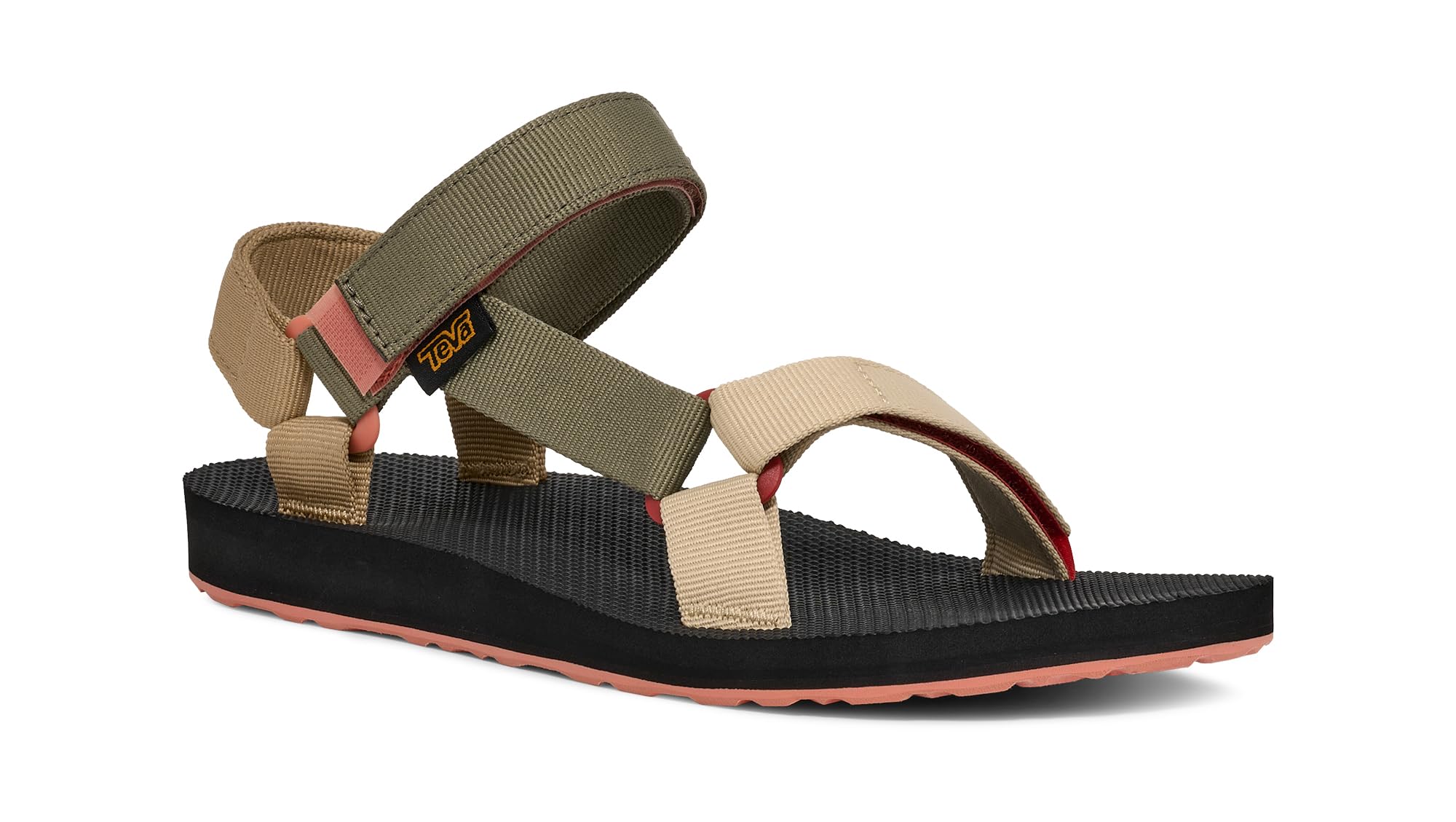 Teva Sandalia universal original para mujer, verde oliva quemado multicolor, 36