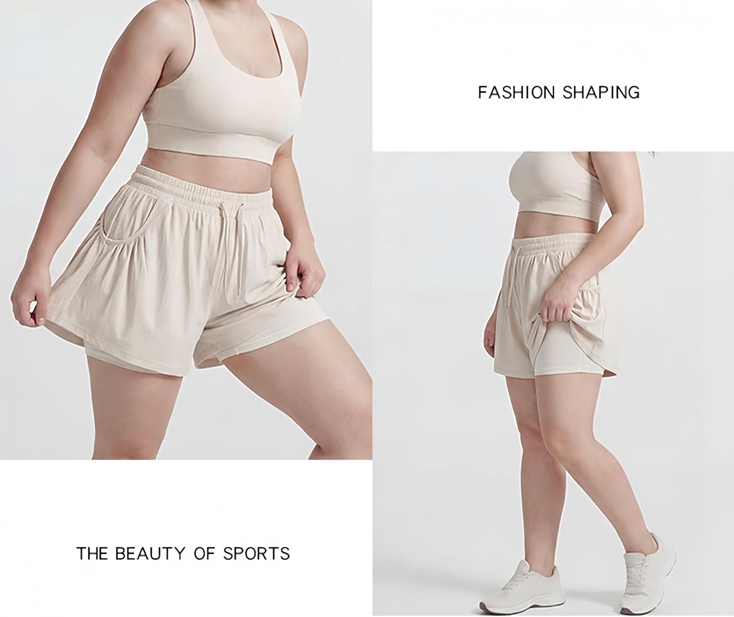 Athletic Shorts for Women Plus Size Hiking Yoga Lounge Active Workout Running Shorts Comfy Casual with Pockets