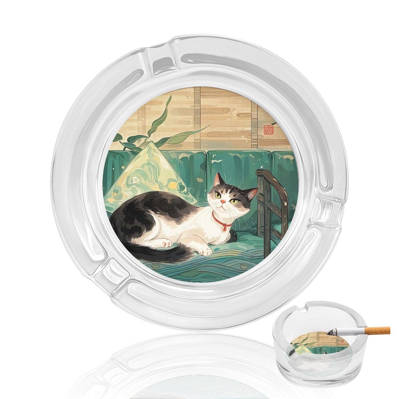 Cendrier d'extérieur en verre style national pour sublimer votre terrasse et balcon